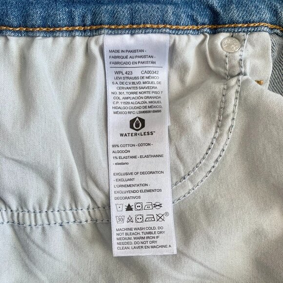 Signature by Levi Strauss & Co. Heritage Denim Jean Mini Skirt Coastal Cowgirl - Picture 11 of 12